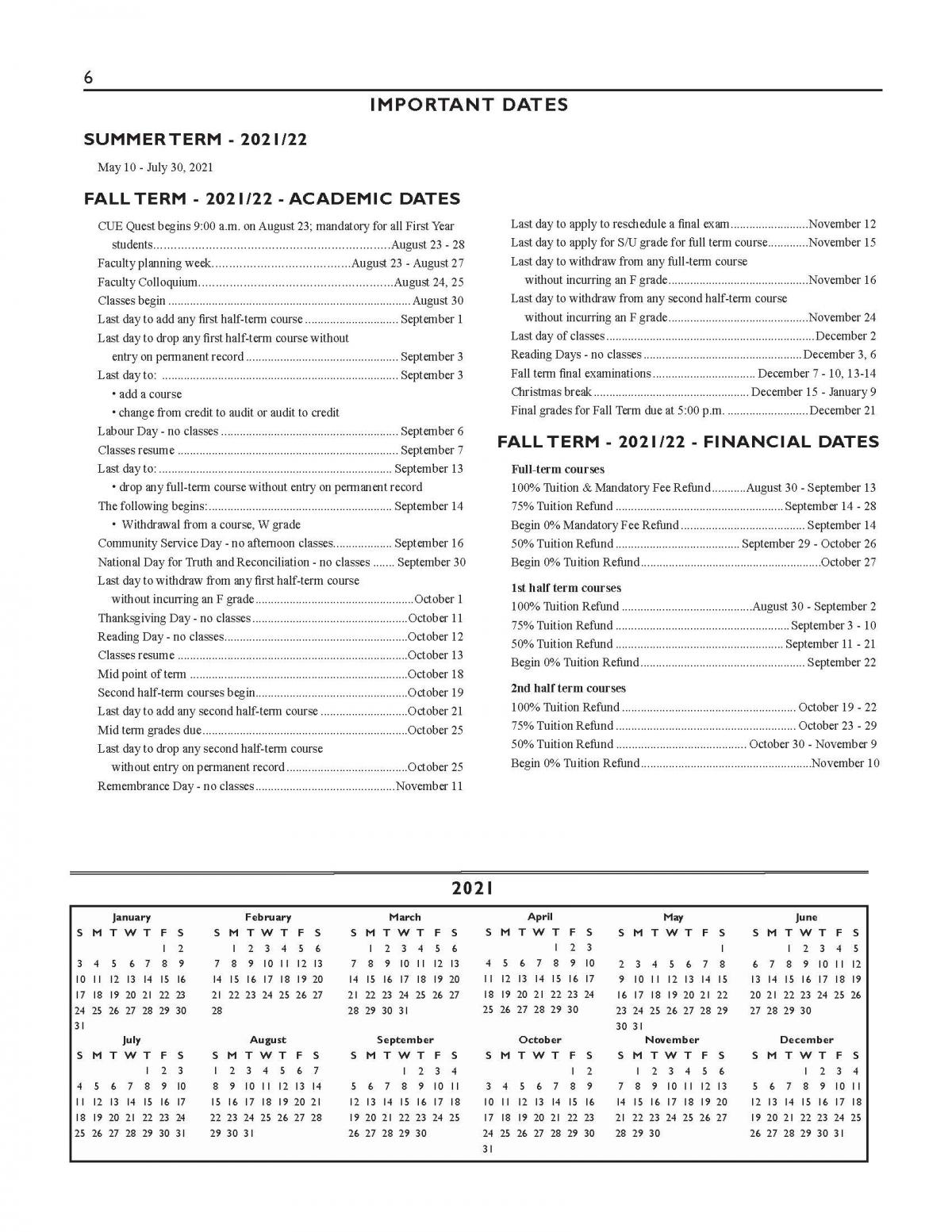 U Of U Academic Calendar Fall 2022 Academic Calendar - Dates | Burman University
