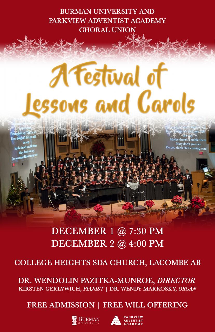 Choral Union Christmas Concert Burman University